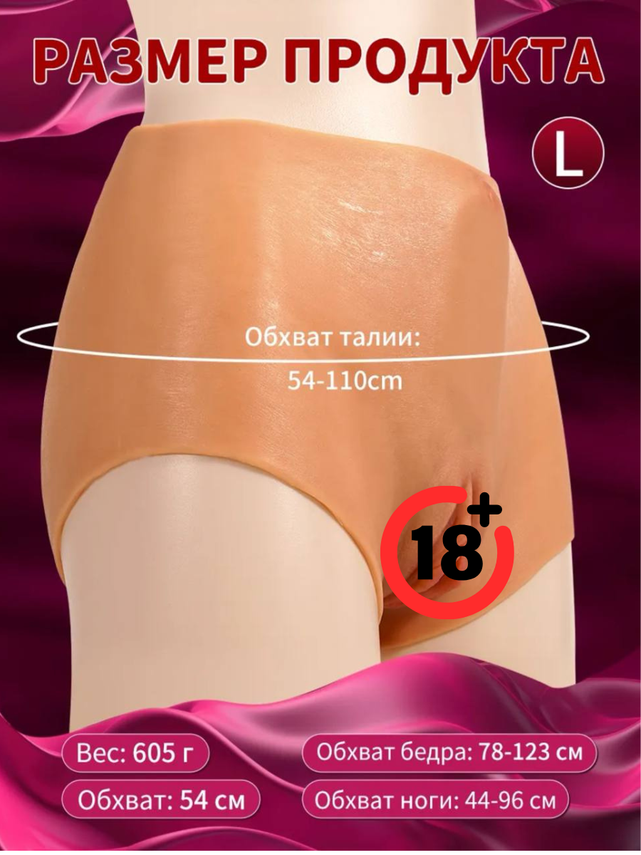 Трансгендарные Трусы с вагиной и анусом 18+