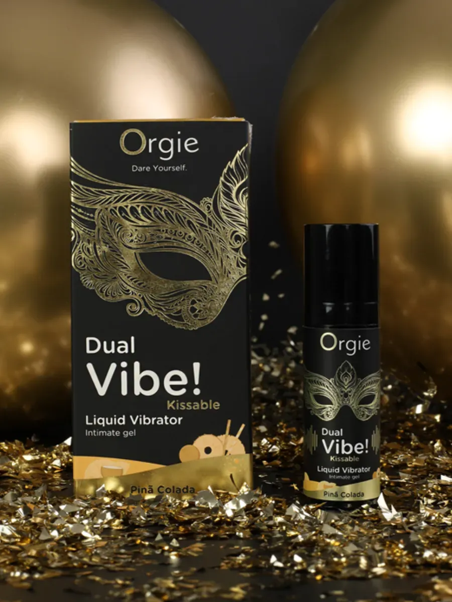 Съедобный жидкий вибратор Orgie Dual Vibe! Kissable Pina Colada