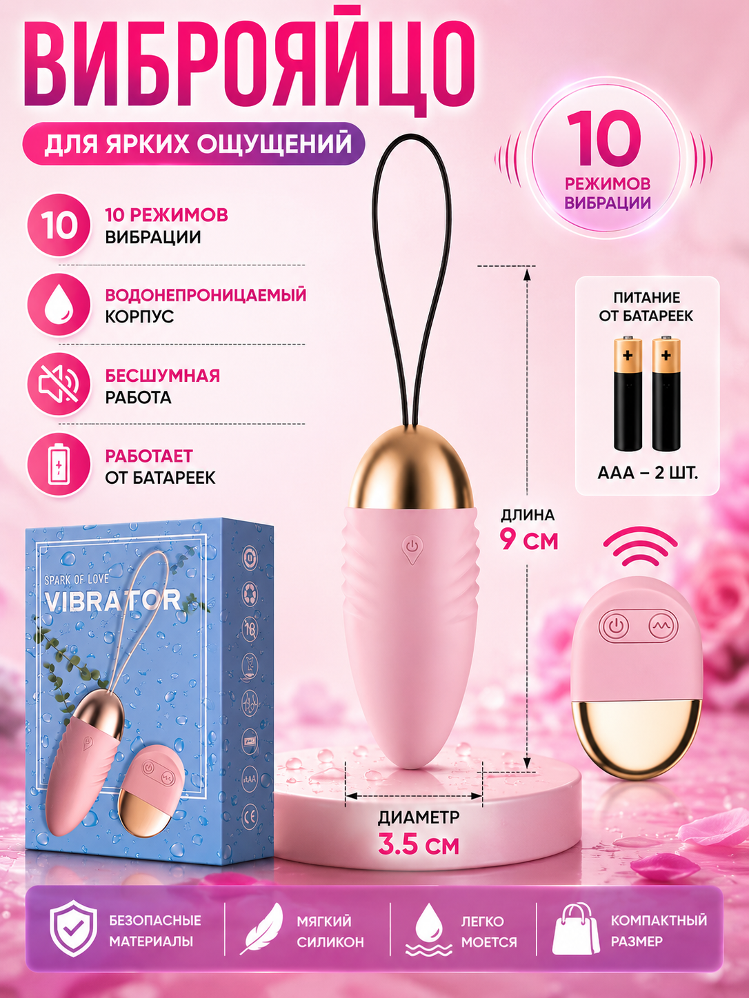 Виброяйцо с управлением через пульт от Lilo