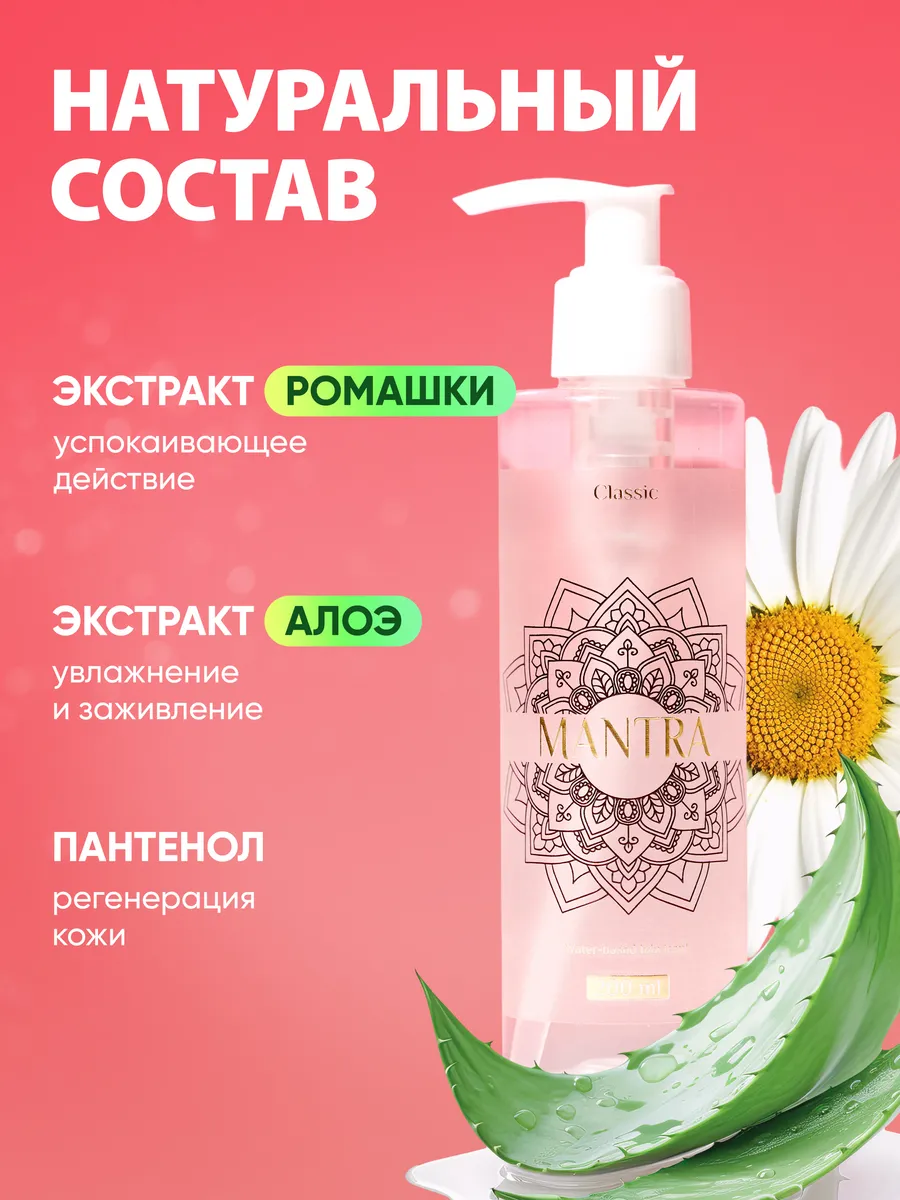 Интимная смазка на водной основе от MANTRA