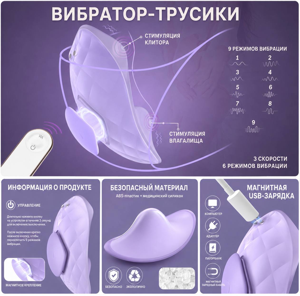 Вибратор-трусики  от бренда S-HANDE